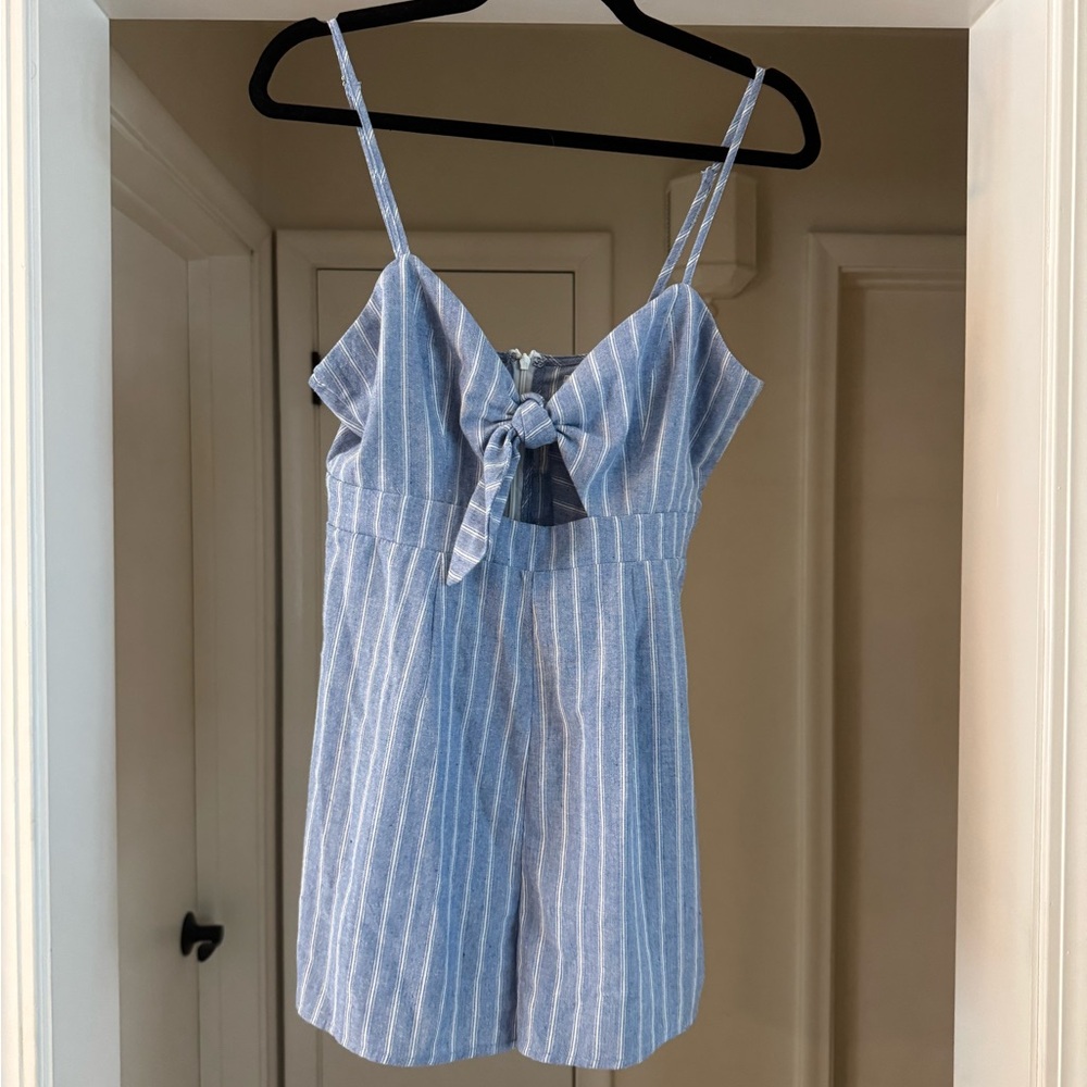 Urban Outfitters Blue and White Striped Camisole